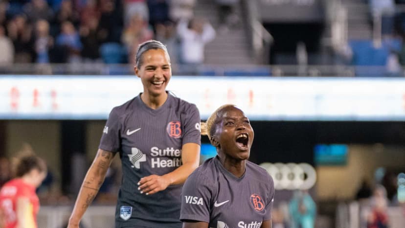  May 1, 2024: Racheal Kundananji (BAY) and Deyna Castellanos (BAY)