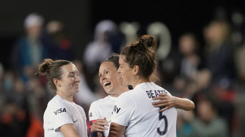  May 17, 2024: Emily Menges (BAY), Dorian Bailey (BAY) and Jen Beattie (BAY) 