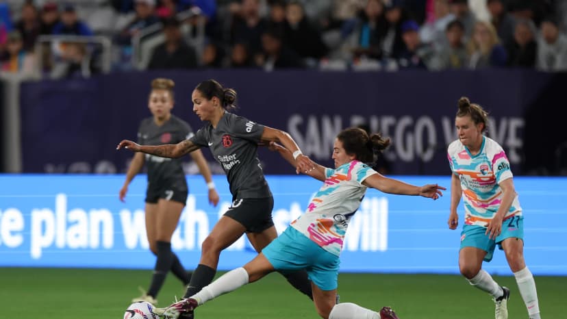  April 27, 2024: Deyna Castellanos (BAY) and Danielle Colaprico (SD)
