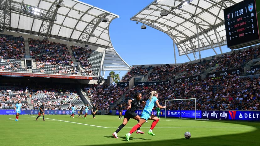  Sep 1, 2024: Camryn Biegalski (CHI) and Sydney Leroux (LA)