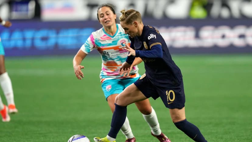 May 3, 2024: Jess Fishlock (SEA) and Dani Colaprico (SD)