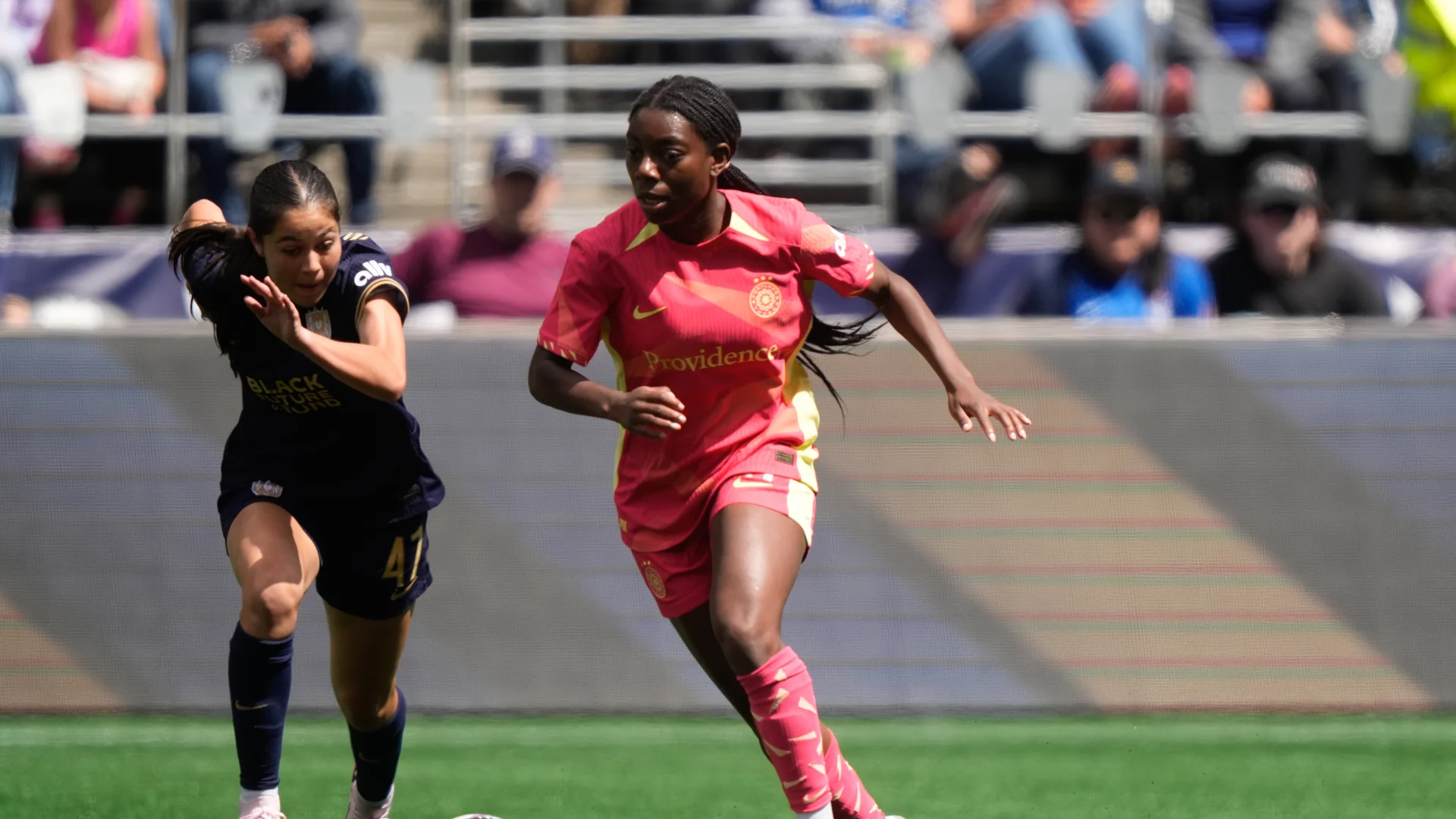  Jun 16, 2024: Nicole Payne (POR) and Emeri Adames (SEA)