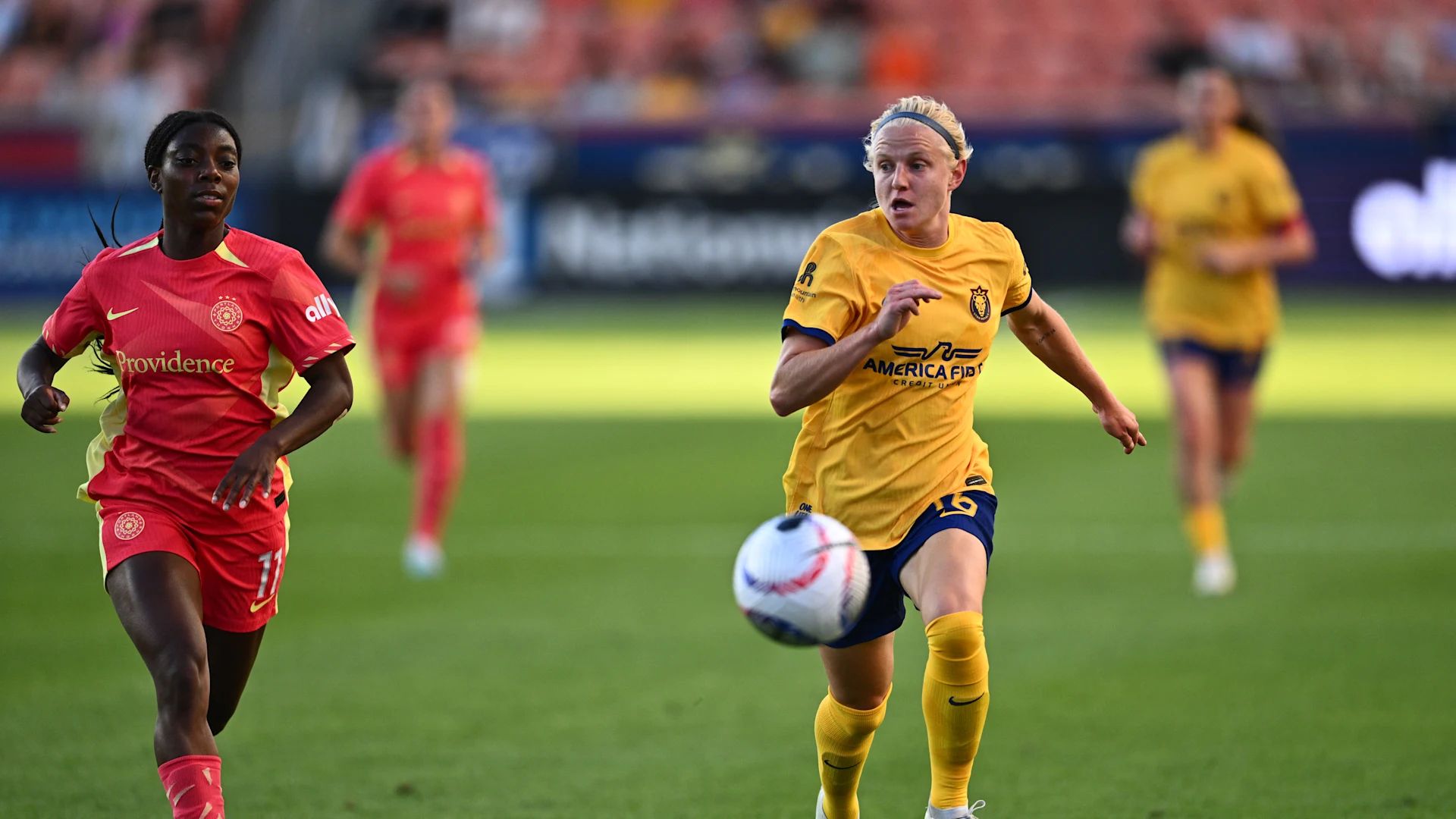 Jun 29, 2024: Madison Pogarch (UTA) and Nicole Payne (POR) 