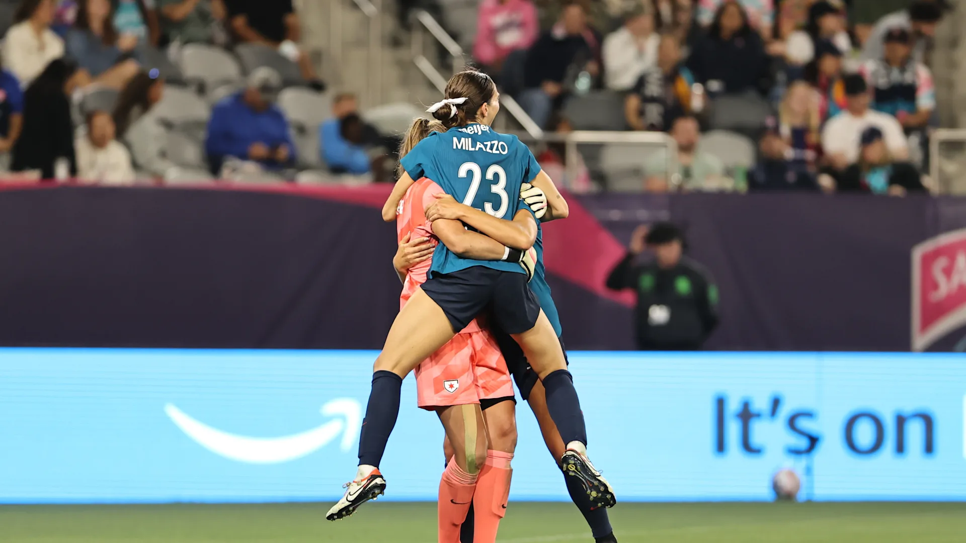 Jun 28, 2024: Alyssa Naeher (CHI) and Tatumn Milazzo (CHI)