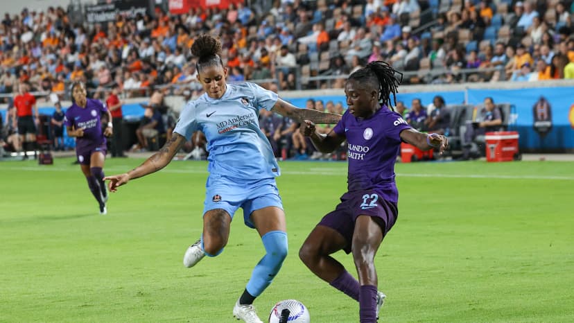  Aug 23, 2024: Tarciane (HOU) and Barbra Banda (ORL)
