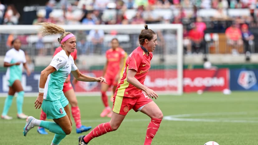  Jun 23, 2024: Meghan Klingenberg (POR) and Ellie Wheeler (KC) 
