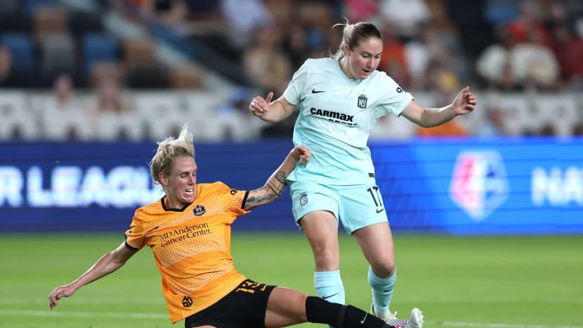 May 8, 2024: Delanie Sheehan (NJY) and Sophie Schmidt (HOU)