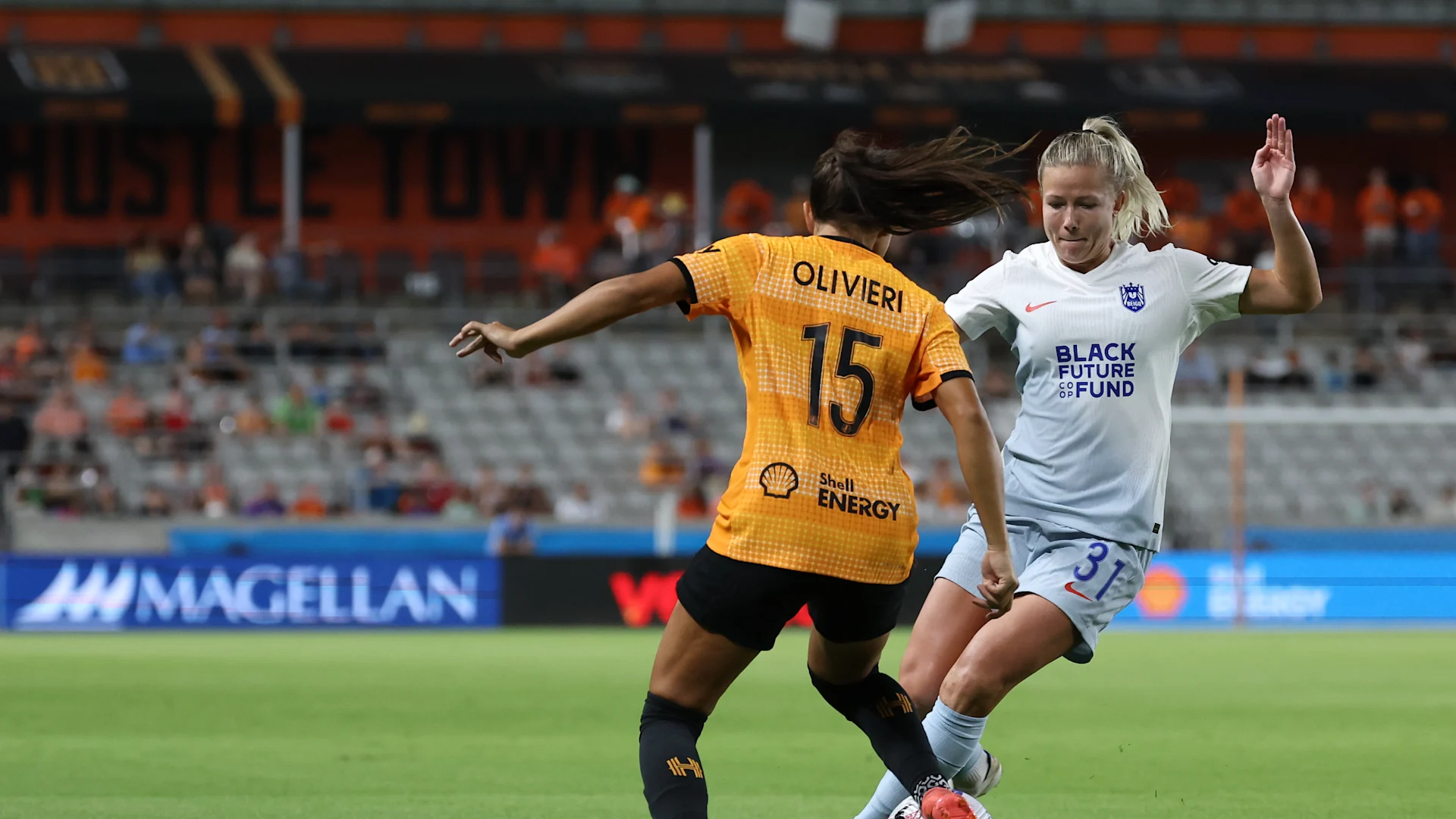 Sep 21, 2024: Barbara Olivieri (HOU) and Hanna Glas (SEA) 