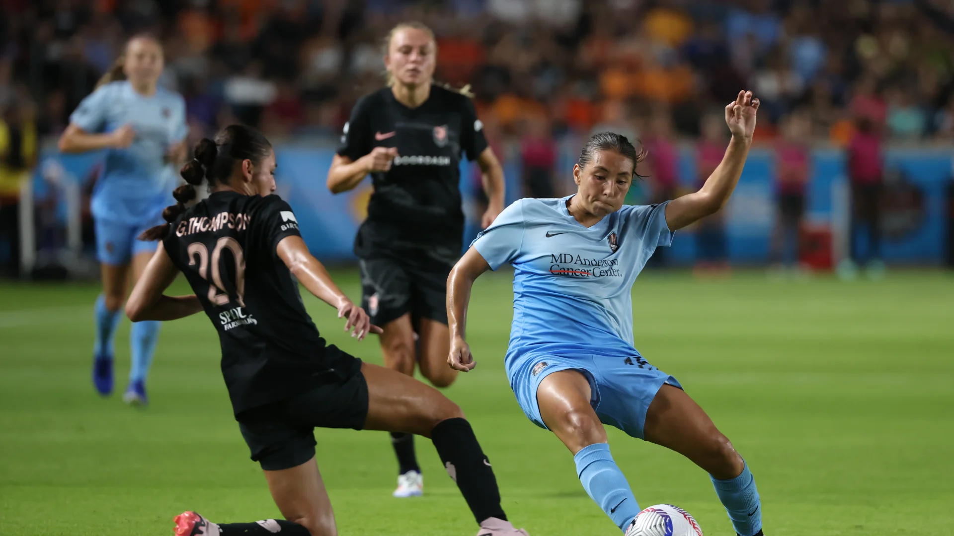 Jun 15, 2024: Barbara Olivieri (HOU) and Gisele Thompson (LA)