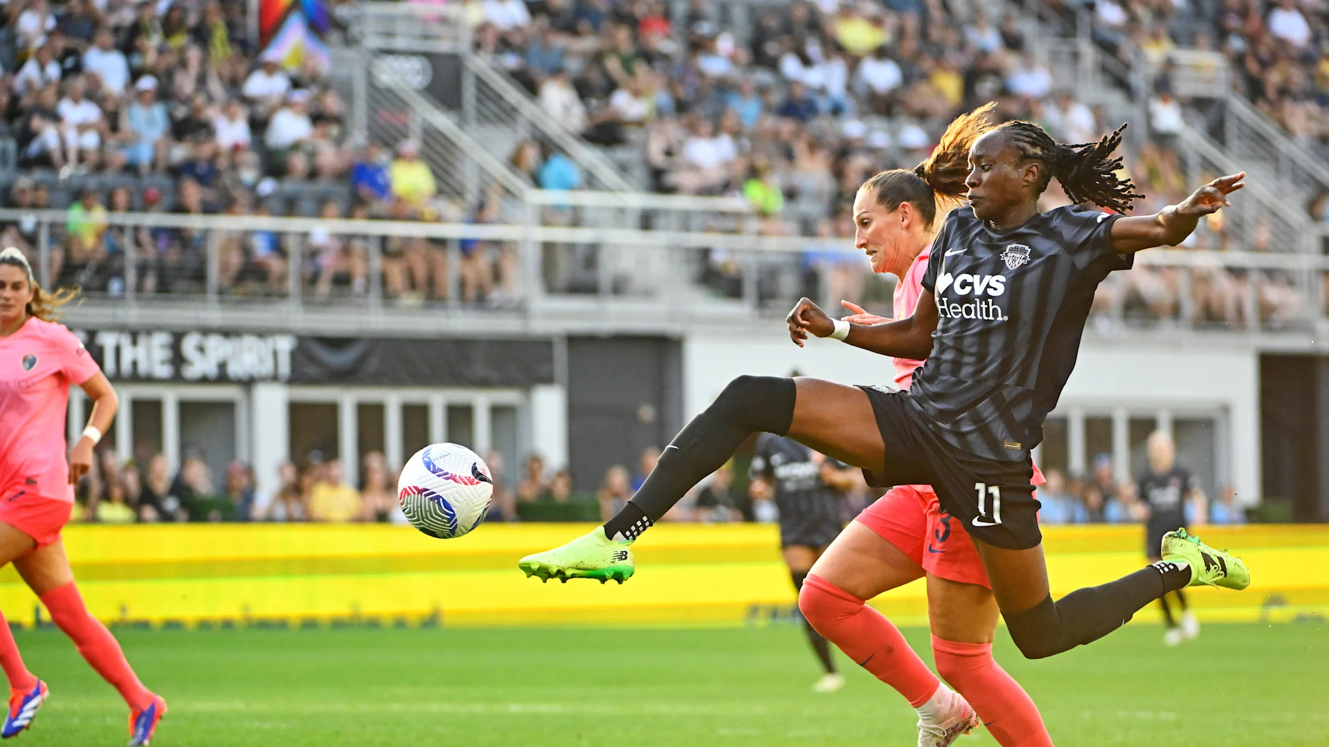 Jun 29, 2024: Ouleymata Sarr (WAS) and Kaleigh Kurtz (NC) 