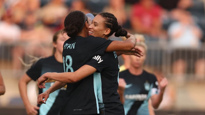 Jul 28, 2024: Yazmeen Ryan (GFC) and Kristen Edmonds (GFC) 