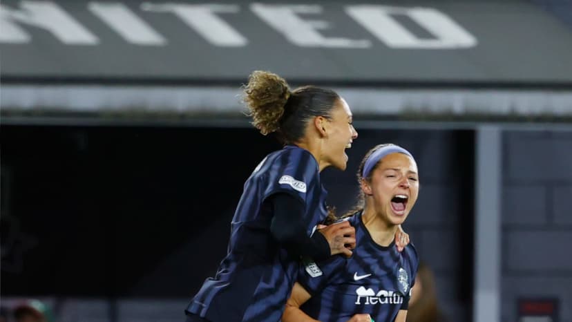  April 26, 2024: Ashley Hatch (WAS) and Trinity Rodman (WAS)