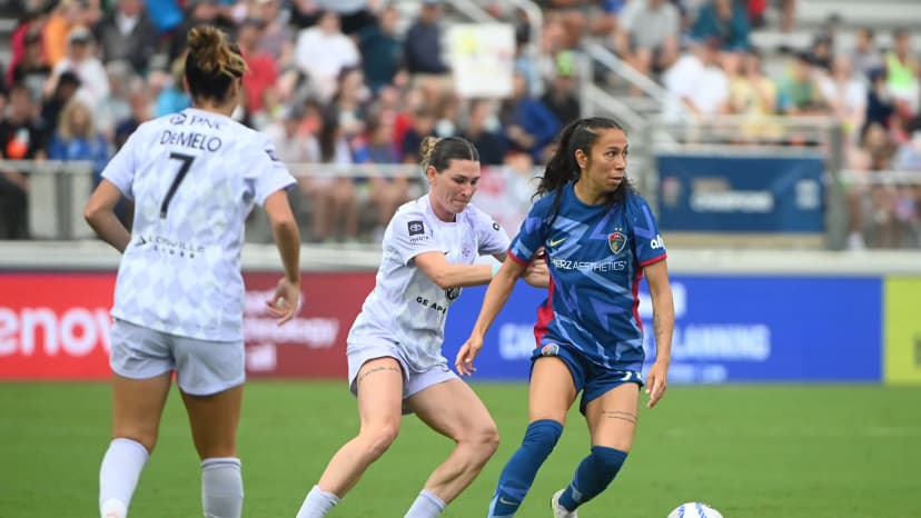  Jul 7, 2024: Victoria Pickett (NC), Arin Wright (LOU) and Savannah DeMelo (LOU)