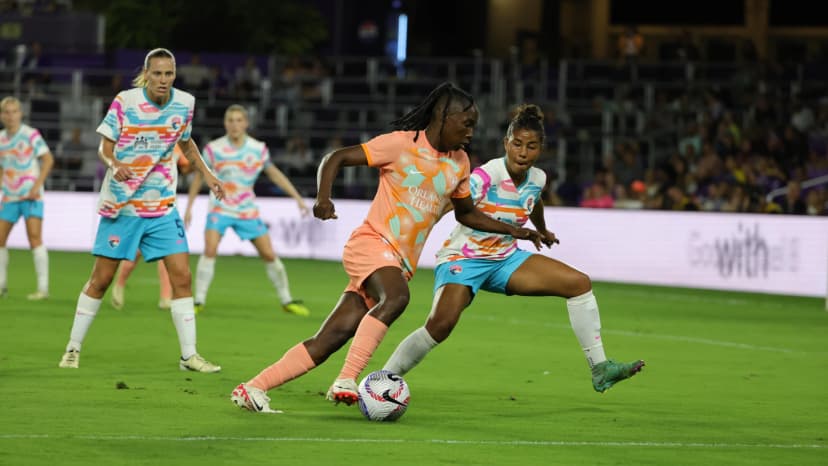 Apr 19, 2024: Barbra Banda (ORL)  and Kennedy Wesley (SD) 