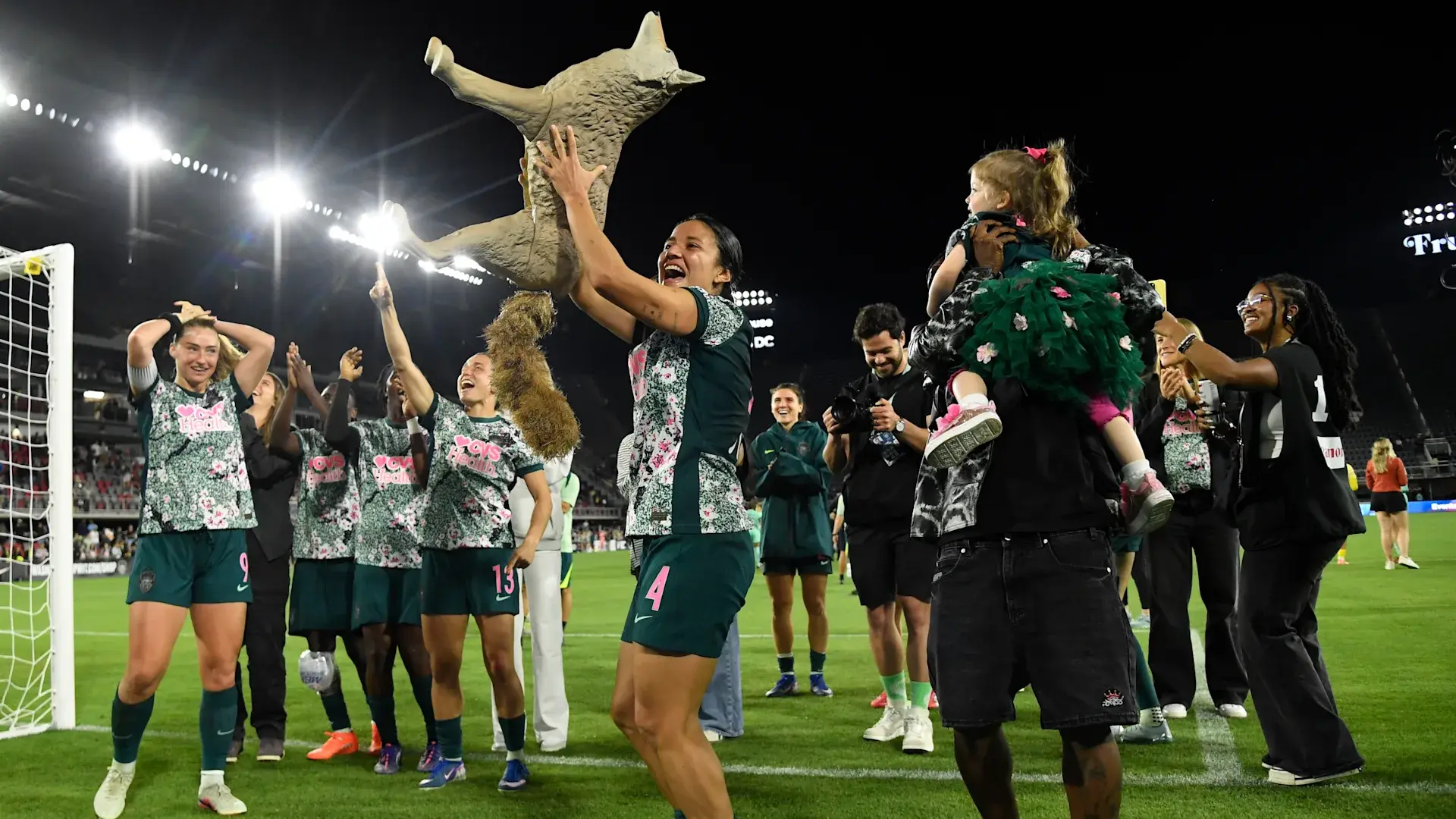 Meet the Washington Spirit's good luck charm: A fake coyote named Jose