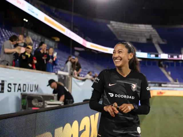 Angel City, USWNT star Christen Press announces her retirement on "Good Morning America"