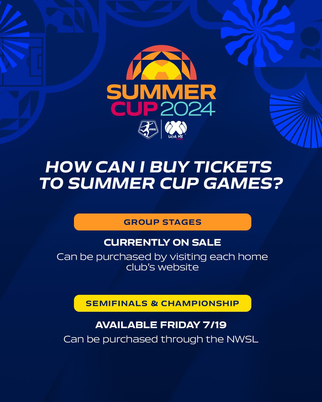 Summer Cup Tickets